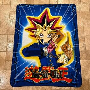 Vintage Yu Gi Oh! Yugioh 1996 Throw Blanket Fleece